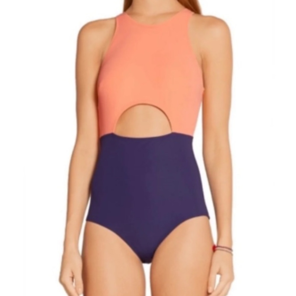 Flagpole NYC Vera Colourblock One-Piece Swimsuit